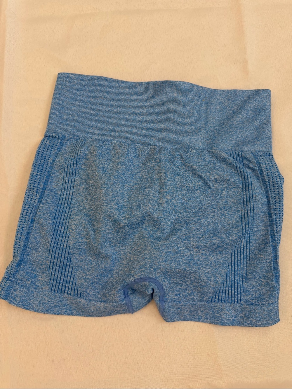 Bright Blue Biker Shorts Butt Scrunch Size Medium
